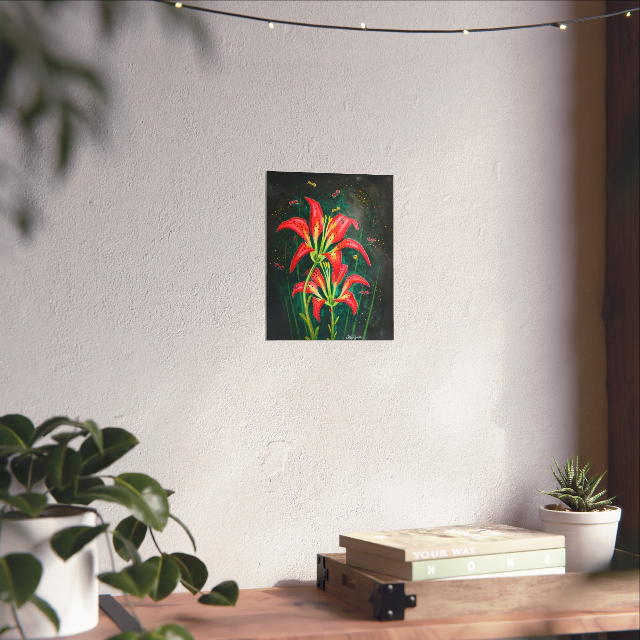 Fine Art Print — Red Wood Lily Bloom