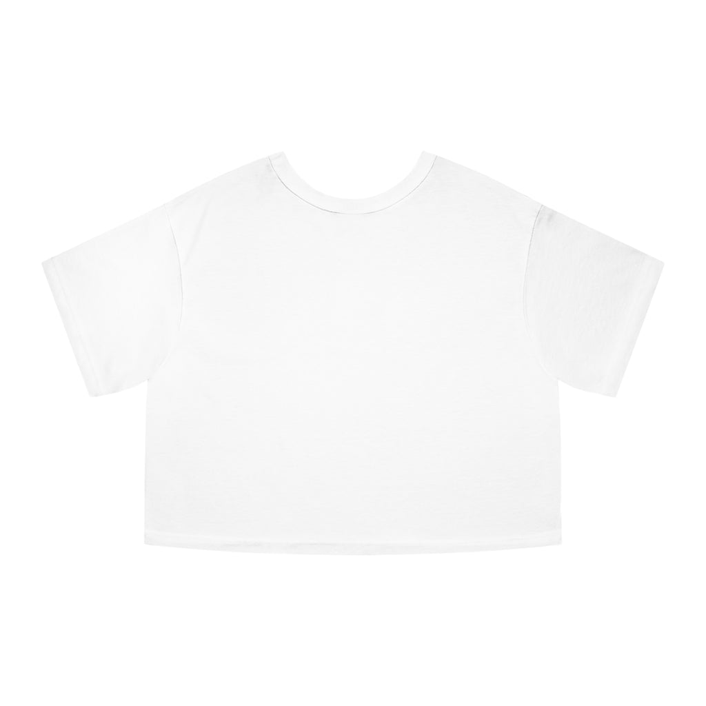 Pastel Ocean Painterly Cropped T-Shirt — Pearls, Fish & Seashells