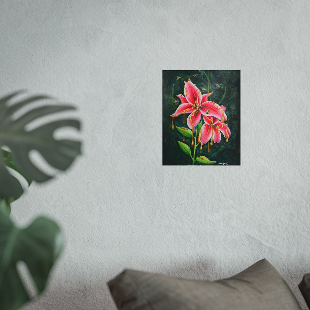Lilies in Bloom Collection— Pink Stargazer Lily Fine Art Print