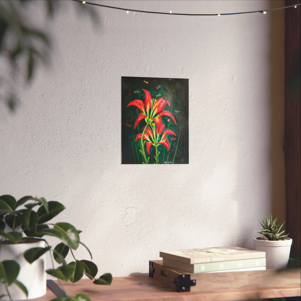 Lilies in Bloom Collection— Red Wood Lily Fine Art Print