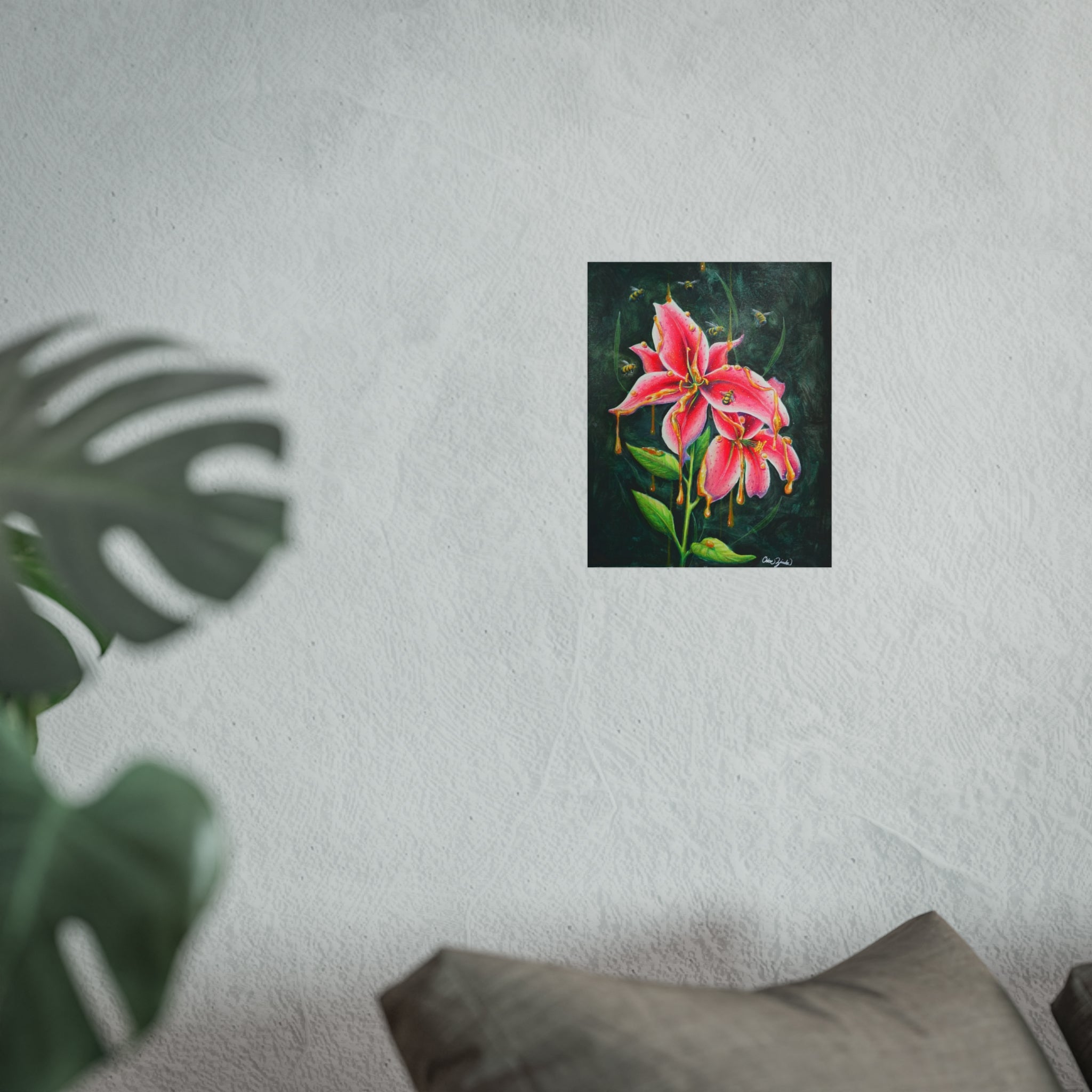 Fine Art Print — Pink Stargazer Lily Bloom