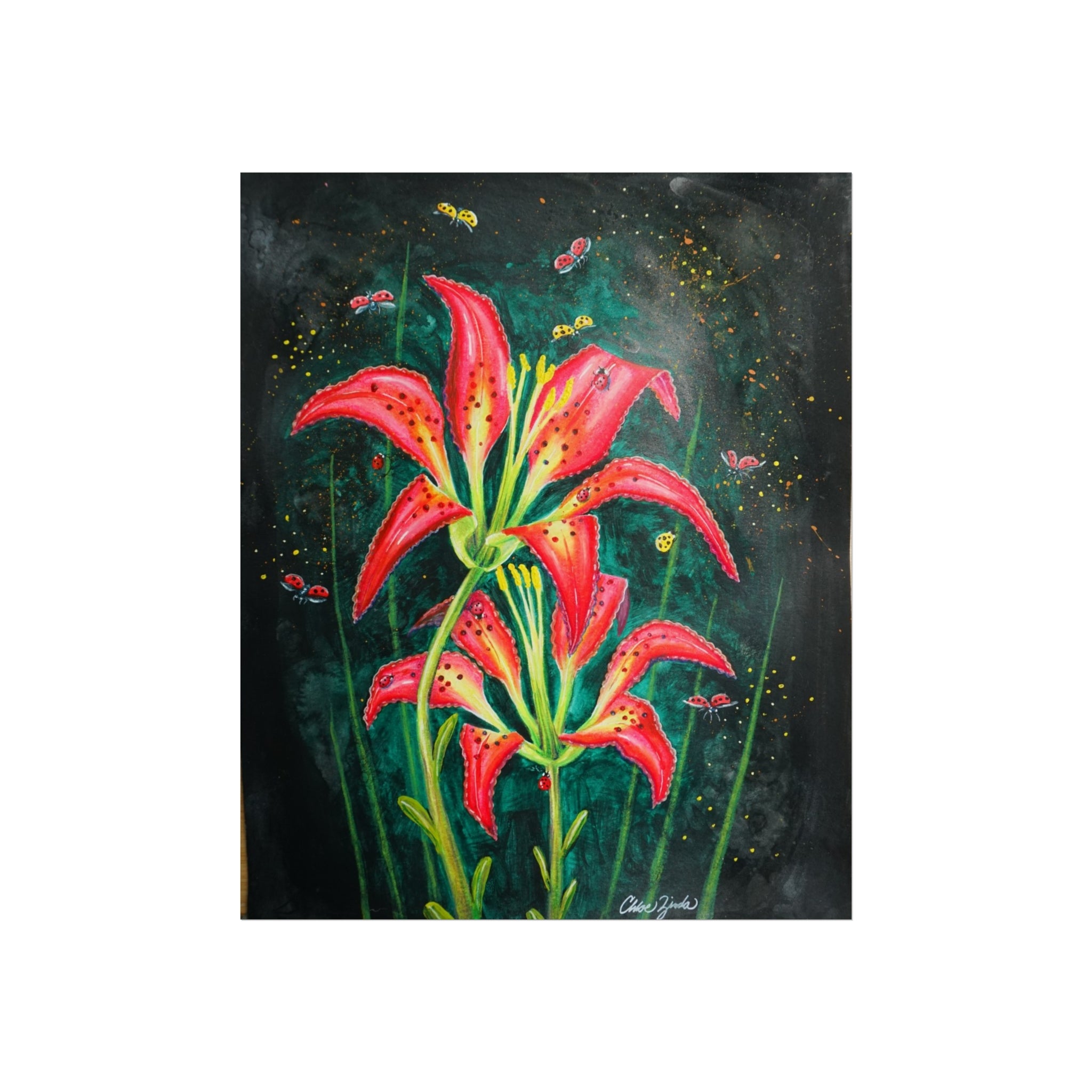 Lilies in Bloom Collection— Red Wood Lily Fine Art Print