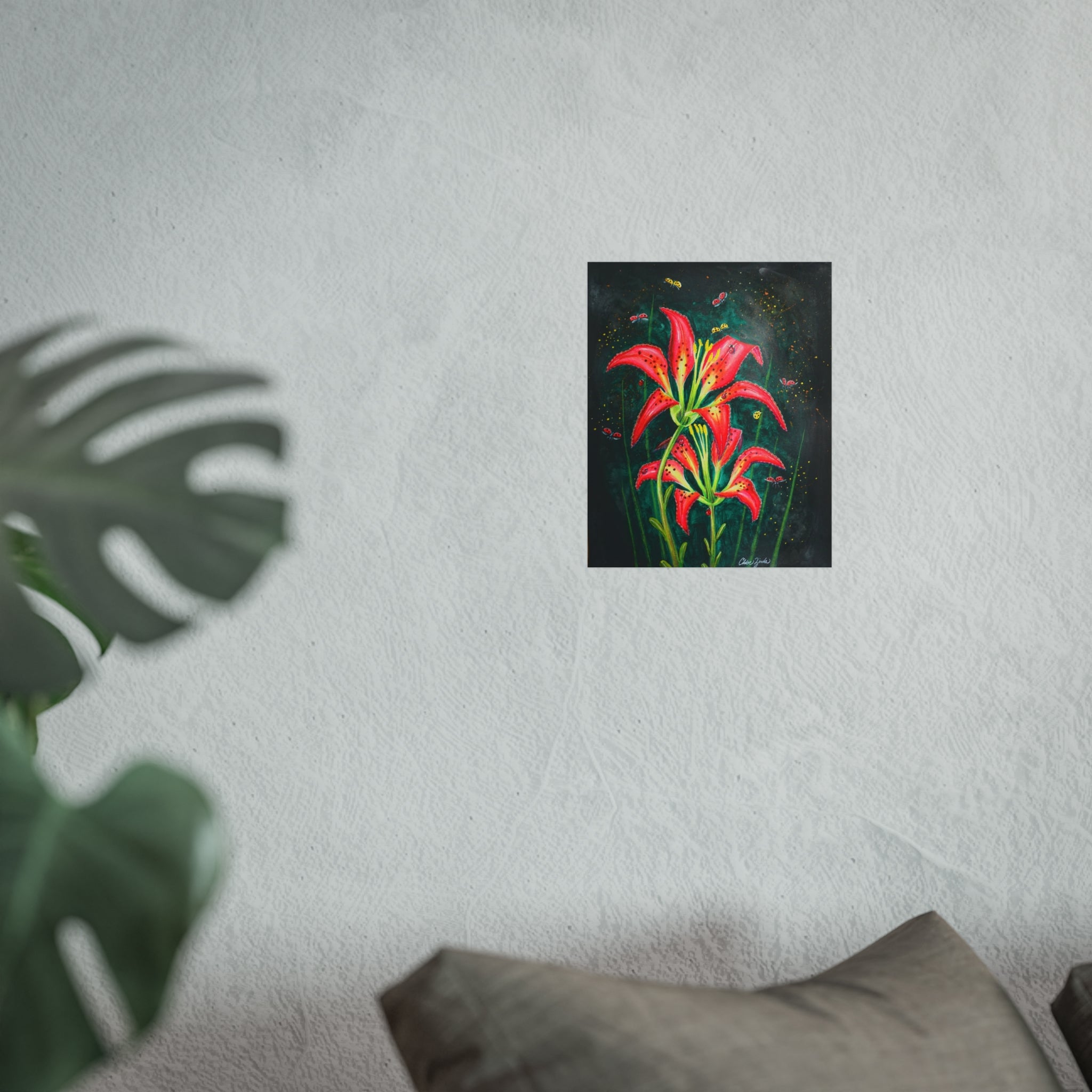 Fine Art Print — Red Wood Lily Bloom