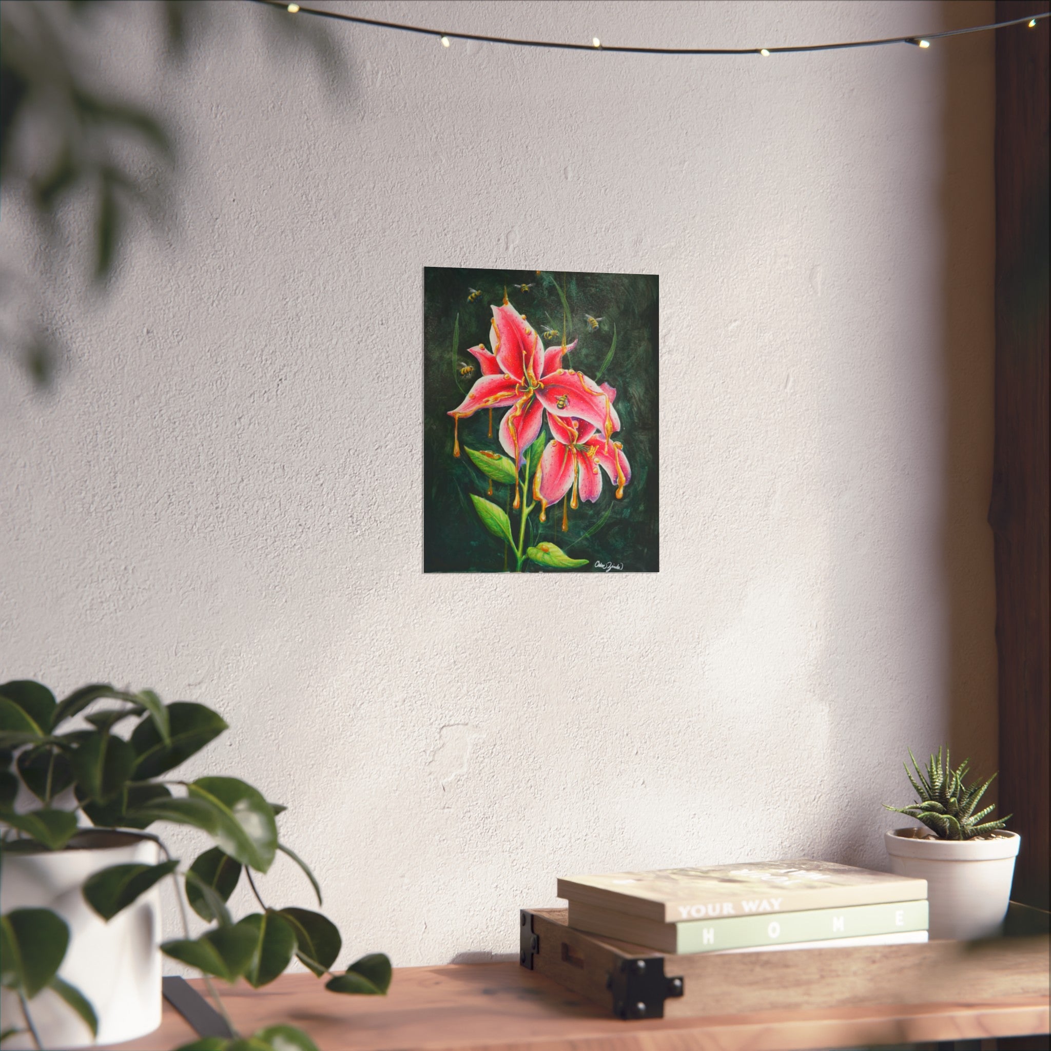 Lilies in Bloom Collection— Pink Stargazer Lily Fine Art Print