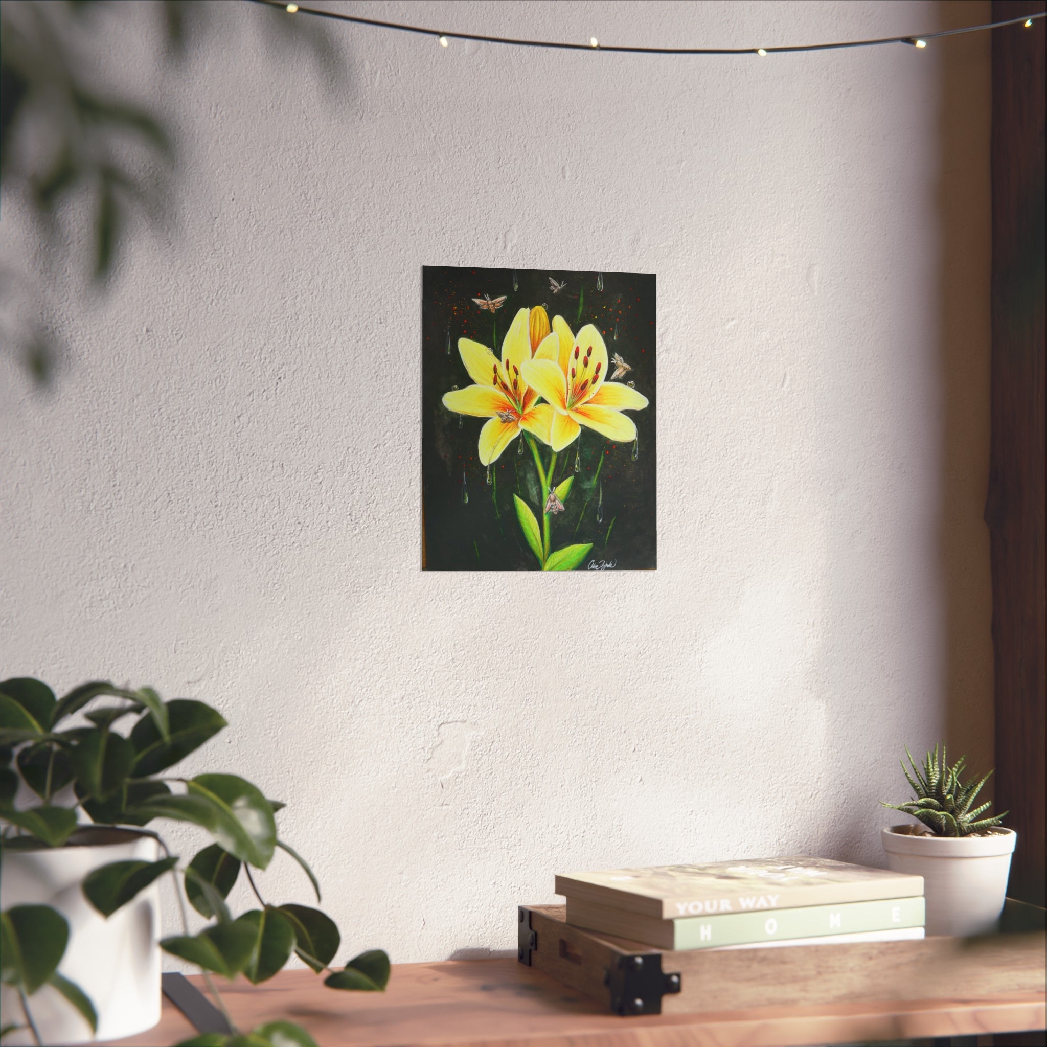 Lilies in Bloom Collection — Yellow Asiatic Lily Fine Art Print