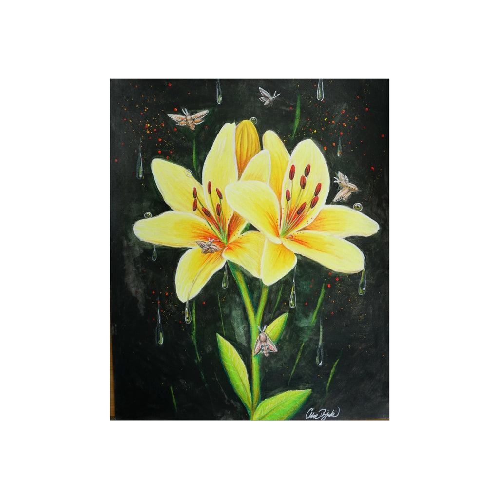 Lilies in Bloom Collection — Yellow Asiatic Lily Fine Art Print