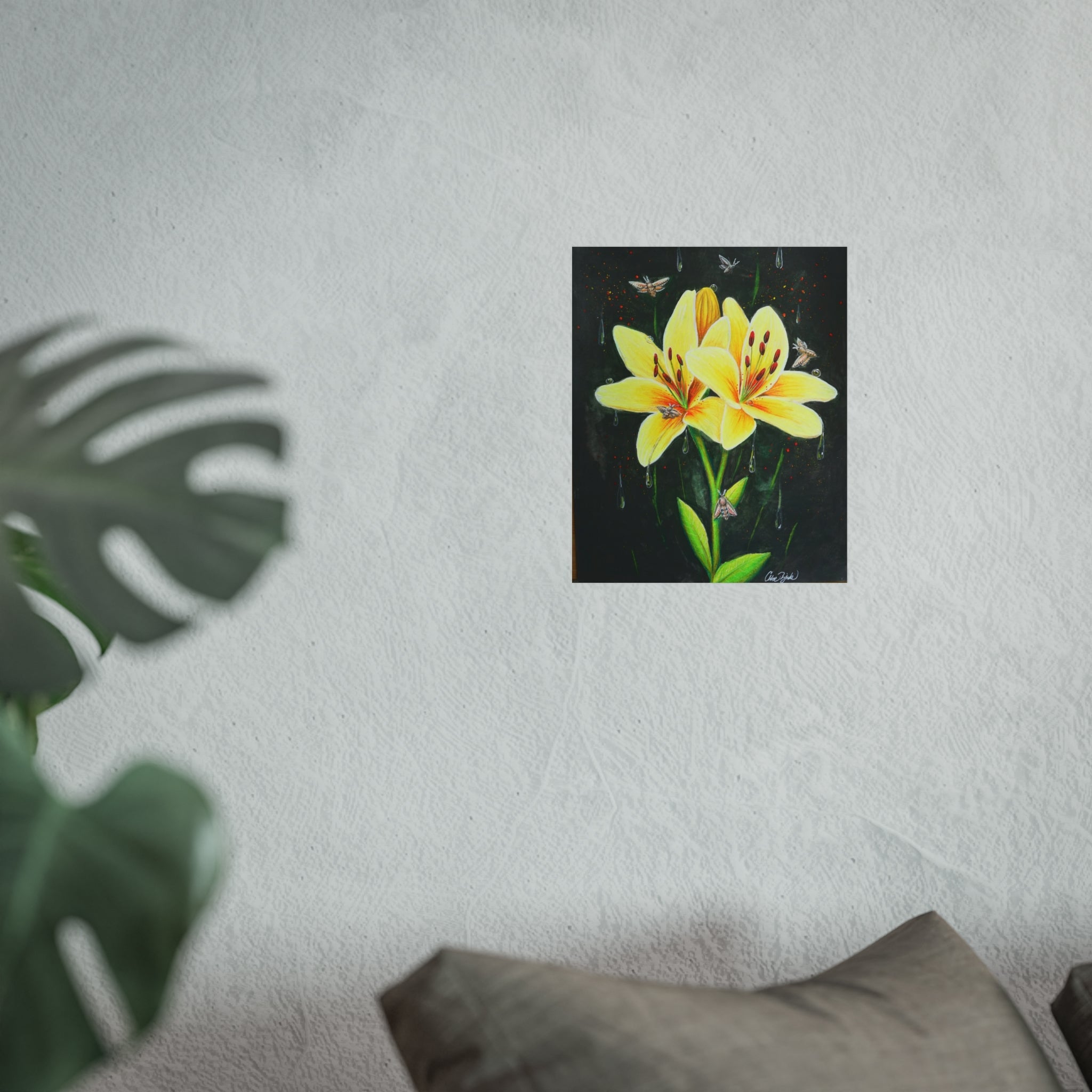 Lilies in Bloom Collection — Yellow Asiatic Lily Fine Art Print