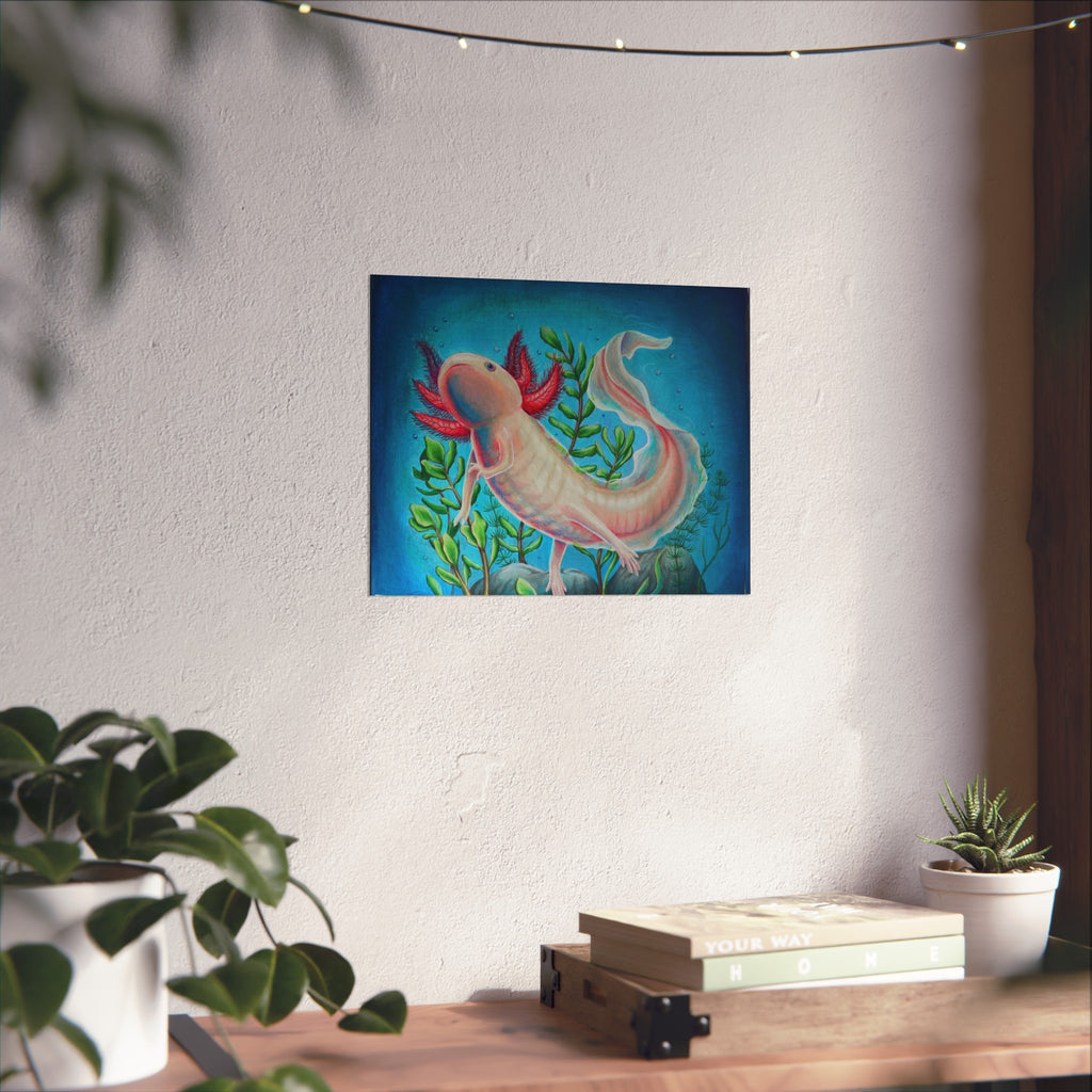 Wildlife Collection Axolotl—Fine Art Print